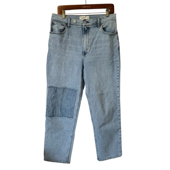 Abercrombie & Fitch The Ankle Straight Leg Jeans Ultra High Rise Womens 31 12 - Picture 2 of 8